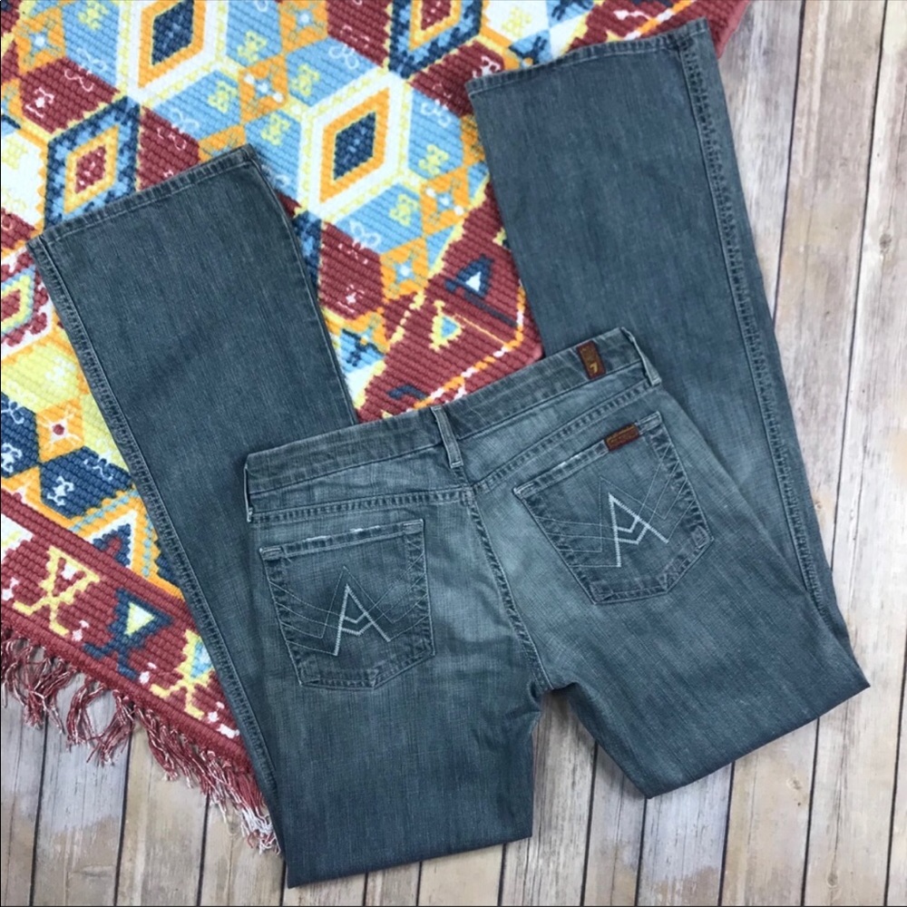 7 For All Mankind A Pocket Mid Rise Jeans